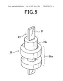 Biaxial type of starter for starting internal combustion engine diagram and image