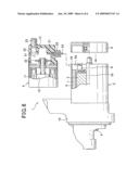 Biaxial type of starter for starting internal combustion engine diagram and image