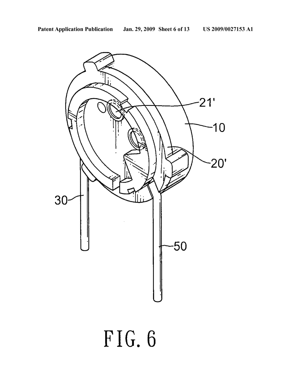 Metal oxide varistor with heat protection - diagram, schematic, and image 07