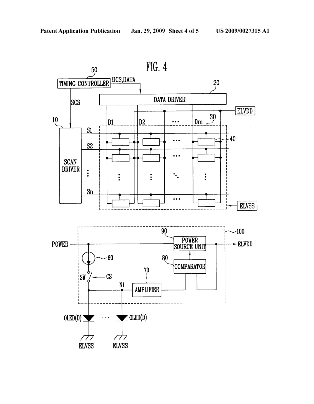 Organic light emitting display and driving method thereof - diagram, schematic, and image 05