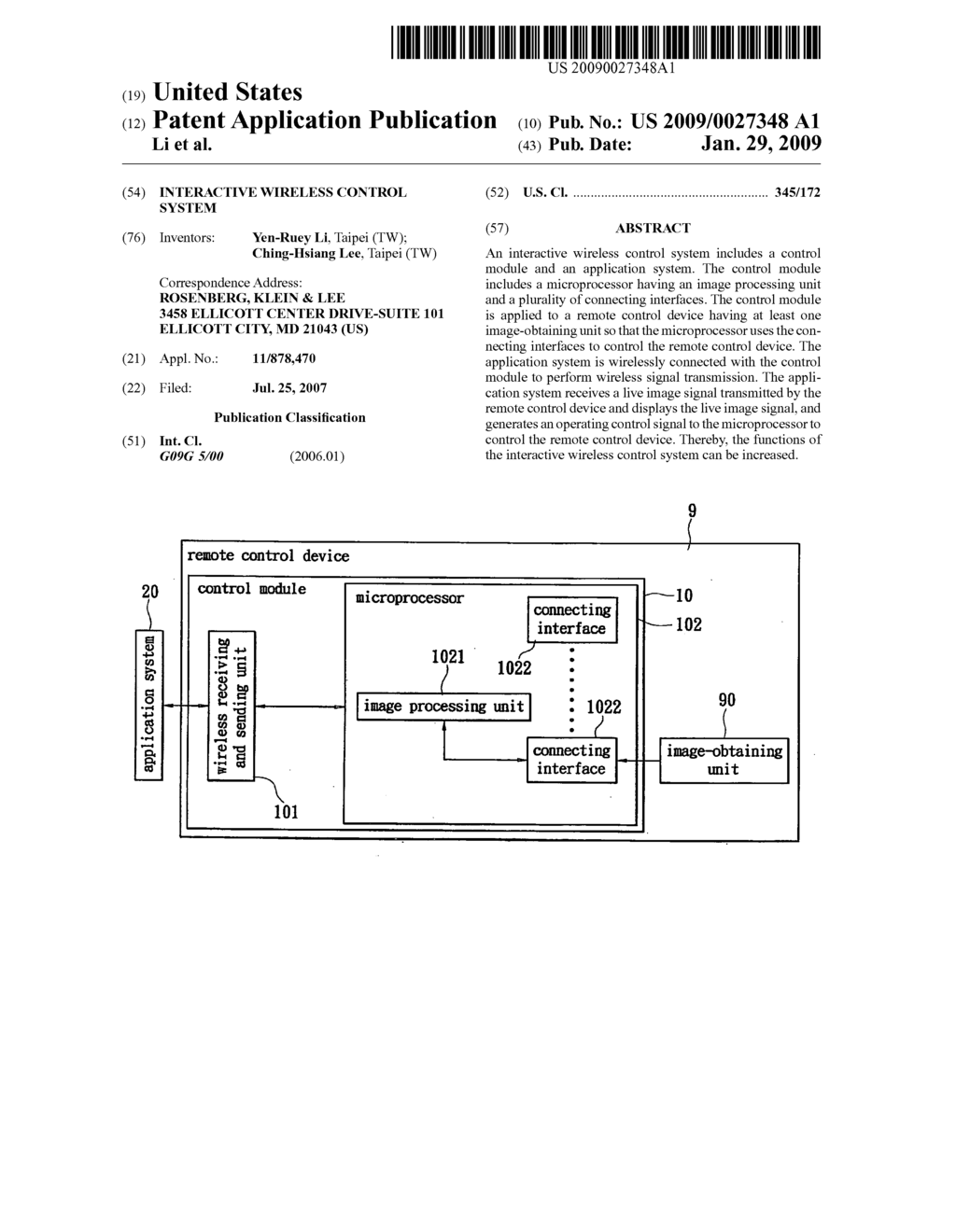 Interactive wireless control system - diagram, schematic, and image 01