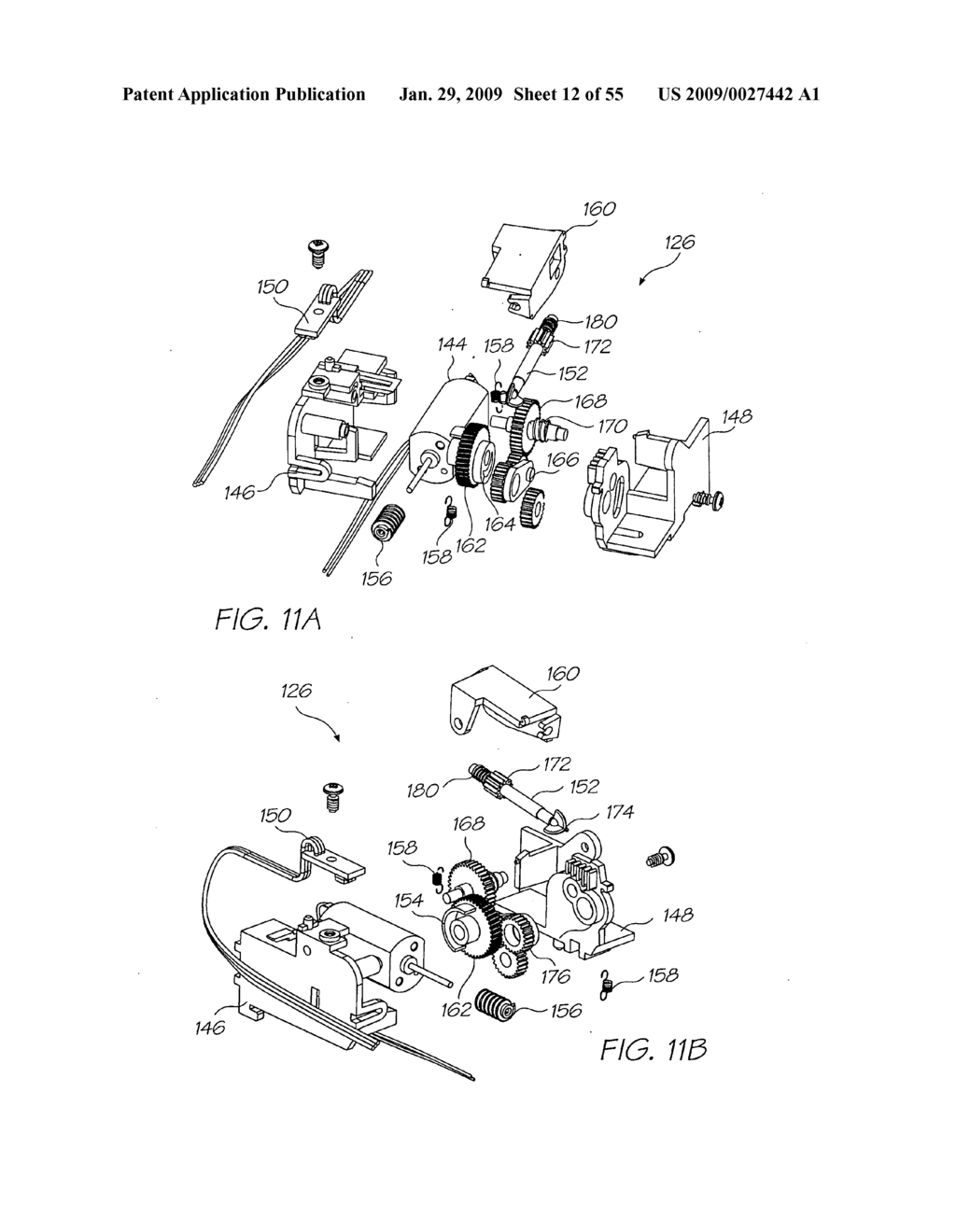 PRINT ENGINE WITH NESTED CRADLE, PRINTHEAD CARTRIDGE AND INK CARTRIDGES - diagram, schematic, and image 13