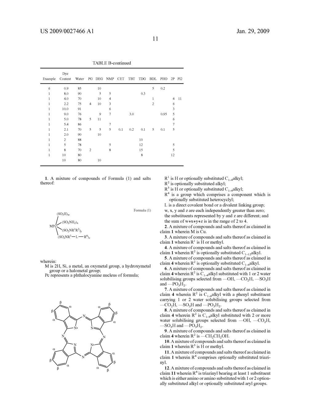 Phthalocyanines and Their Use in Ink-Jet Printing - diagram, schematic, and image 12