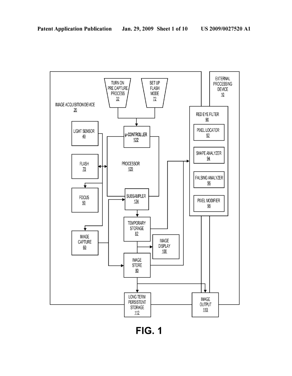 RED-EYE FILTER METHOD AND APPARATUS - diagram, schematic, and image 02