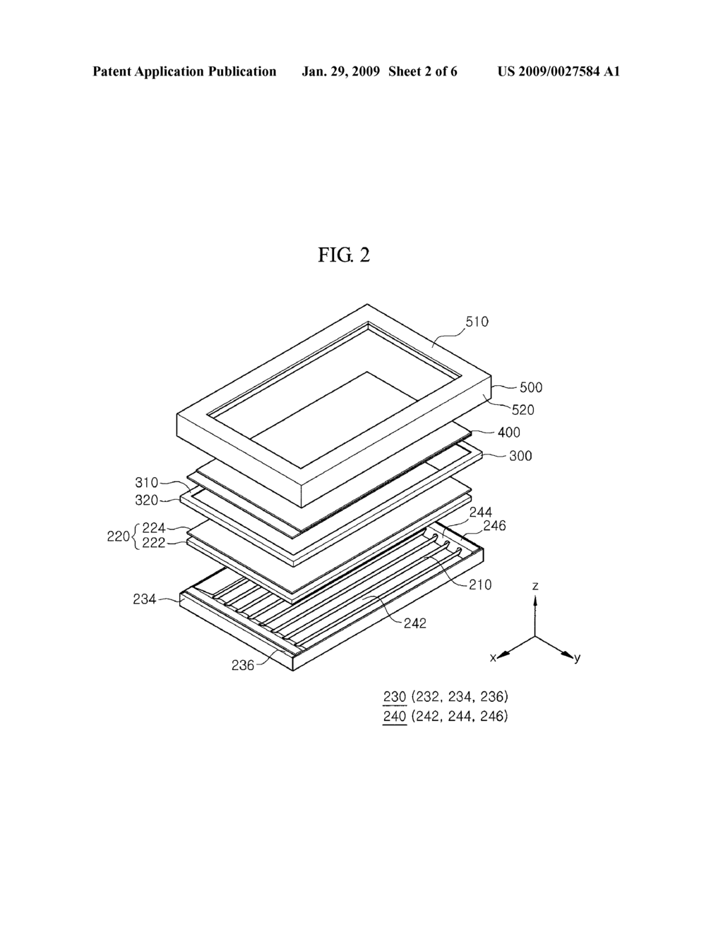 LIQUID CRYSTAL DISPLAY WITH A BACKLIGHT ASSEMBLY HAVING AN IMPROVED STRUCTURE - diagram, schematic, and image 03