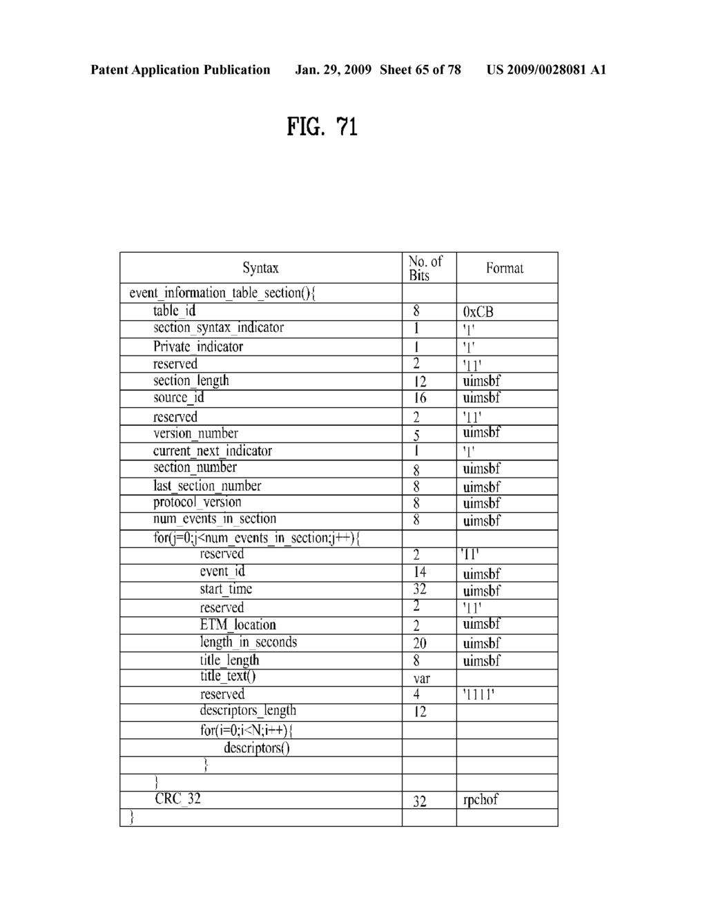 DIGITAL BROADCASTING SYSTEM AND DATA PROCESSING METHOD - diagram, schematic, and image 66