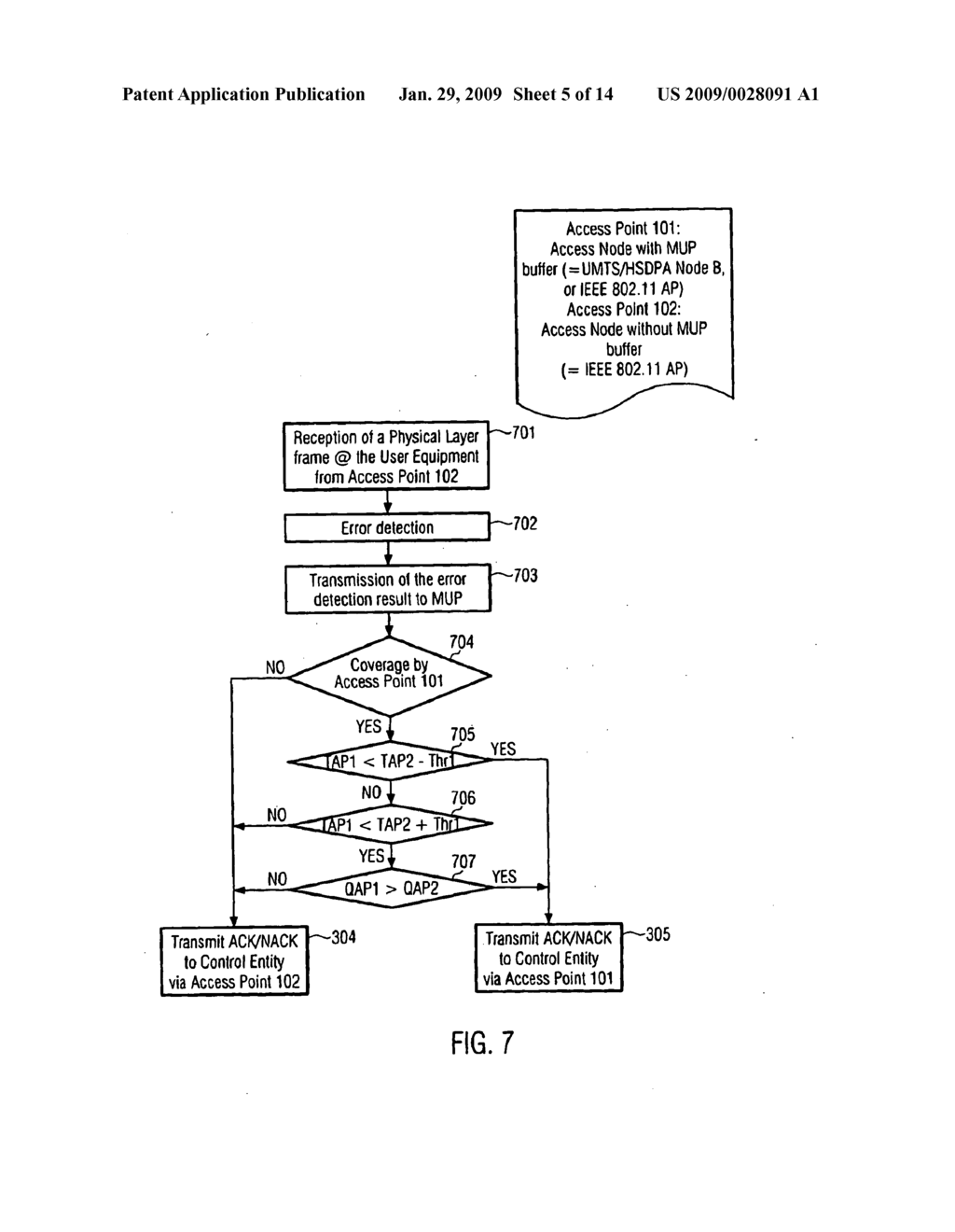 METHOD FOR SENDING ACKNOWLEDGEMENT MESSAGES WITHIN A WIRELESS COMMUNICATION NETWORK - diagram, schematic, and image 06