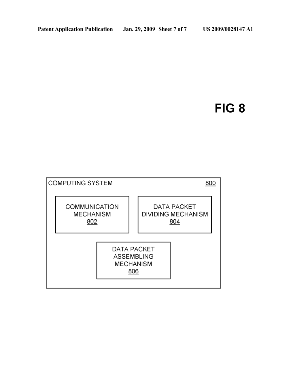 Segmenting data packets for over-network transmission at adjustable fragment boundary - diagram, schematic, and image 08