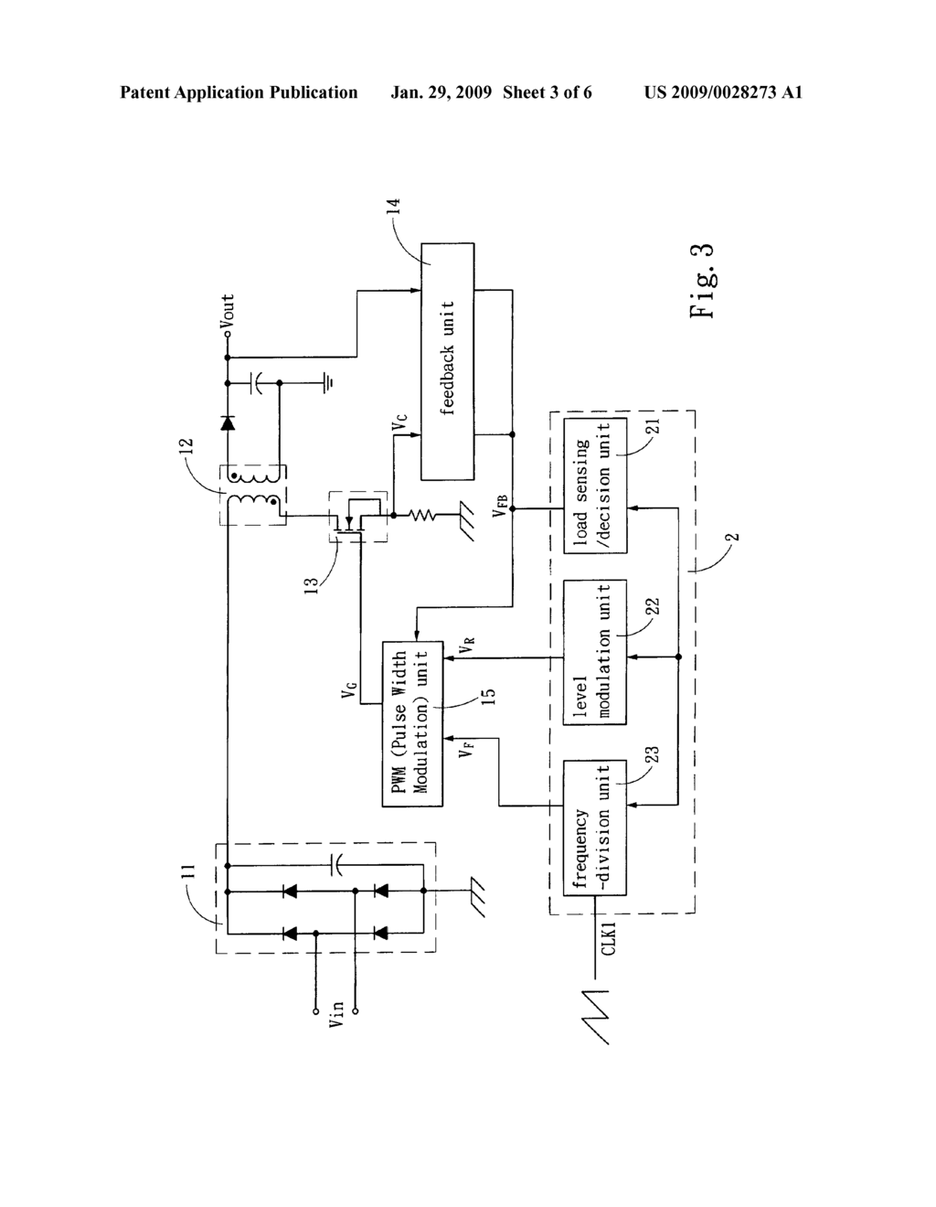 Variable-frequency circuit with a compensation mechanism - diagram, schematic, and image 04