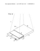 Cassette and mobile X-ray image capturing apparatus diagram and image