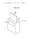 Cassette and mobile X-ray image capturing apparatus diagram and image