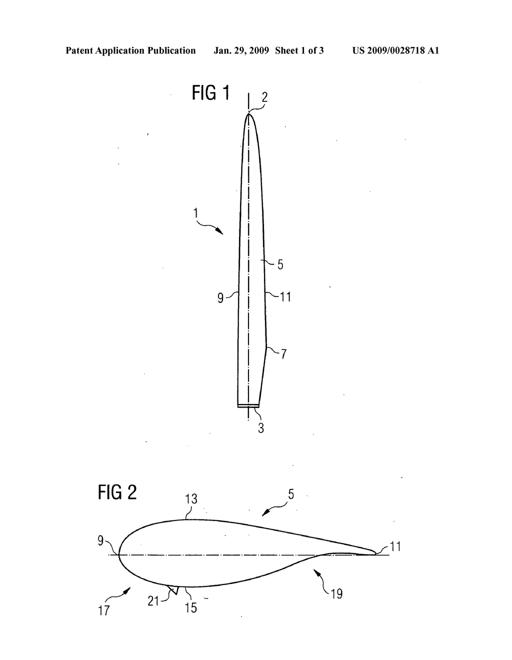 Wind turbine rotor blade and pitch regulated wind turbine - diagram, schematic, and image 02