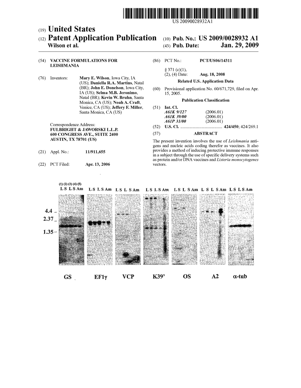 VACCINE FORMULATIONS FOR LEISHMANIA - diagram, schematic, and image 01