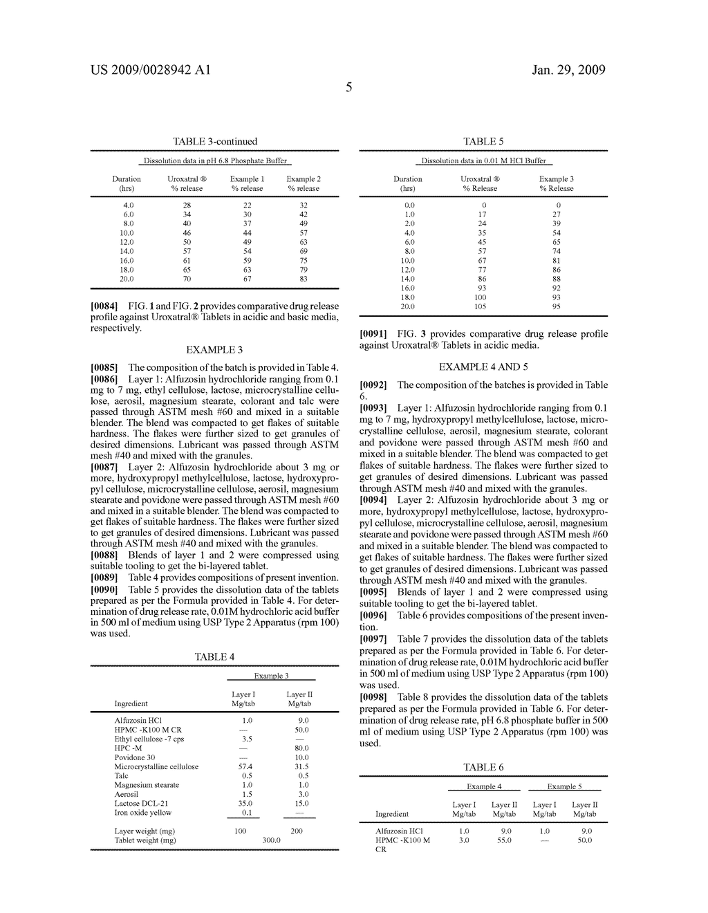 Sustained release compositions of alfuzosin - diagram, schematic, and image 12