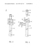 Injection mold with a tie bar diagram and image