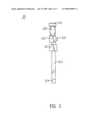 Injection mold with a tie bar diagram and image