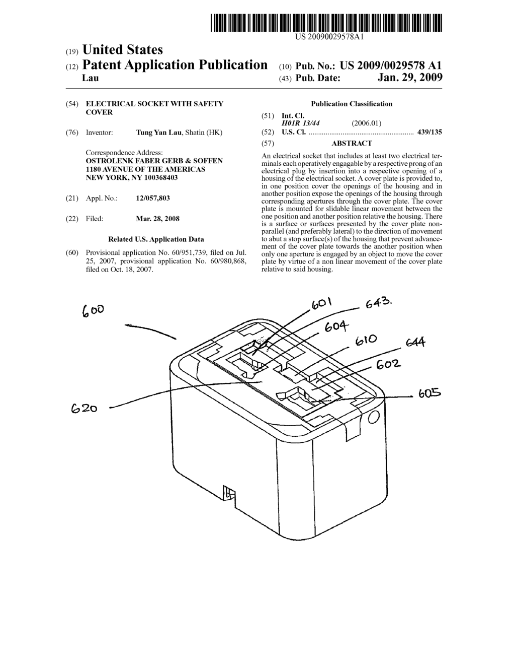 ELECTRICAL SOCKET WITH SAFETY COVER - diagram, schematic, and image 01