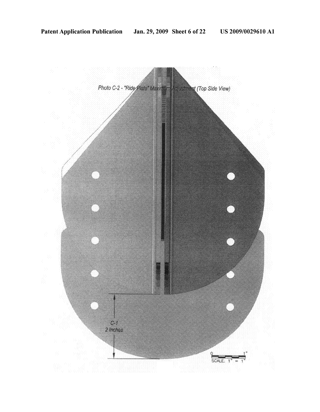 Surfboard horizontal fin - diagram, schematic, and image 07