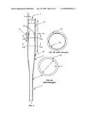 TUBULAR BASEBALL BATS WITH VARIABLE STIFFENED BARRELS diagram and image