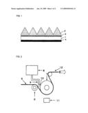 Active energy ray curable resin composition and sheet-like optical article diagram and image