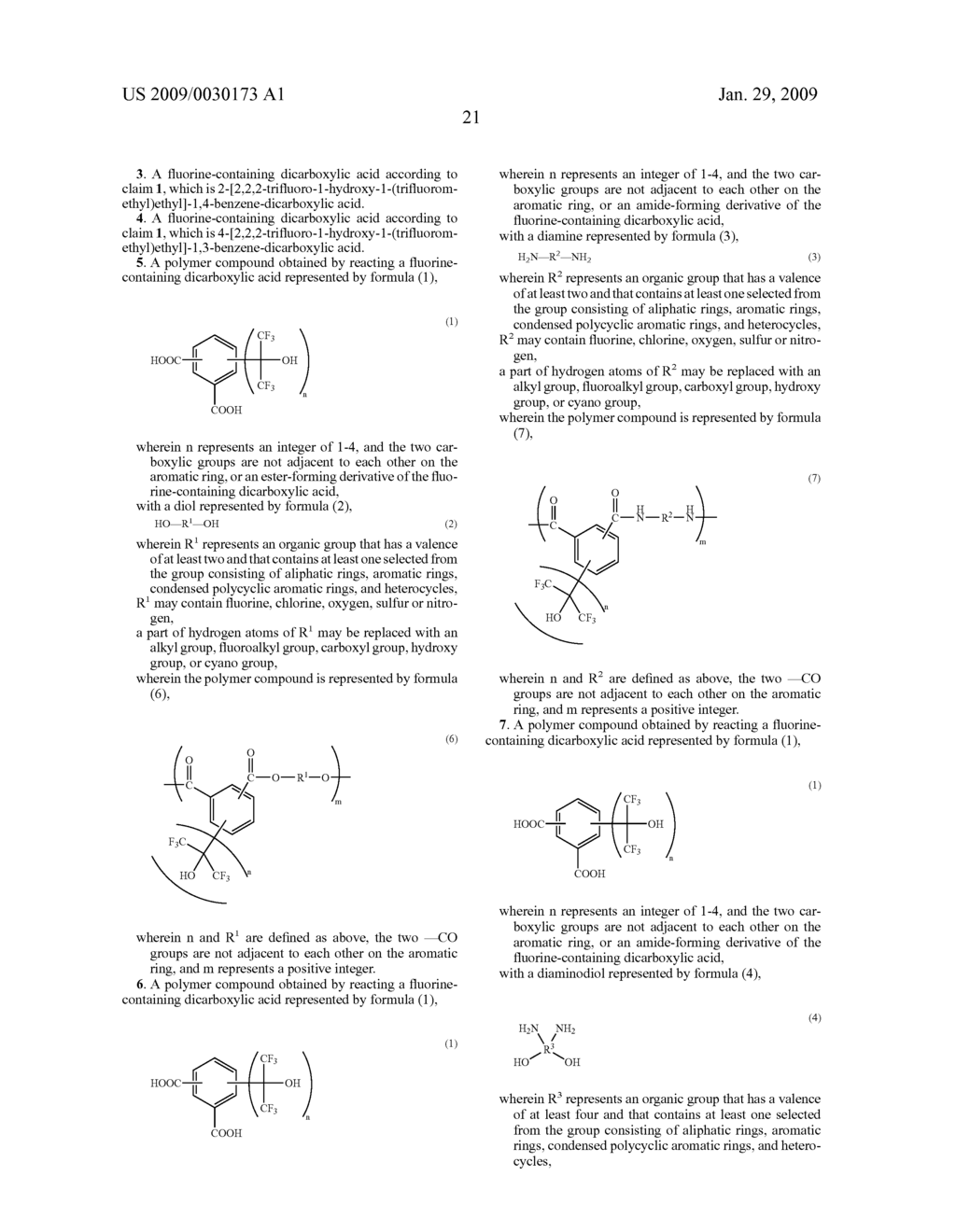 NOVEL FLUORINE-CONTAINING DICARBOXYLIC ACIDS AND THEIR NOVEL POLYMER COMPOUNDS - diagram, schematic, and image 22