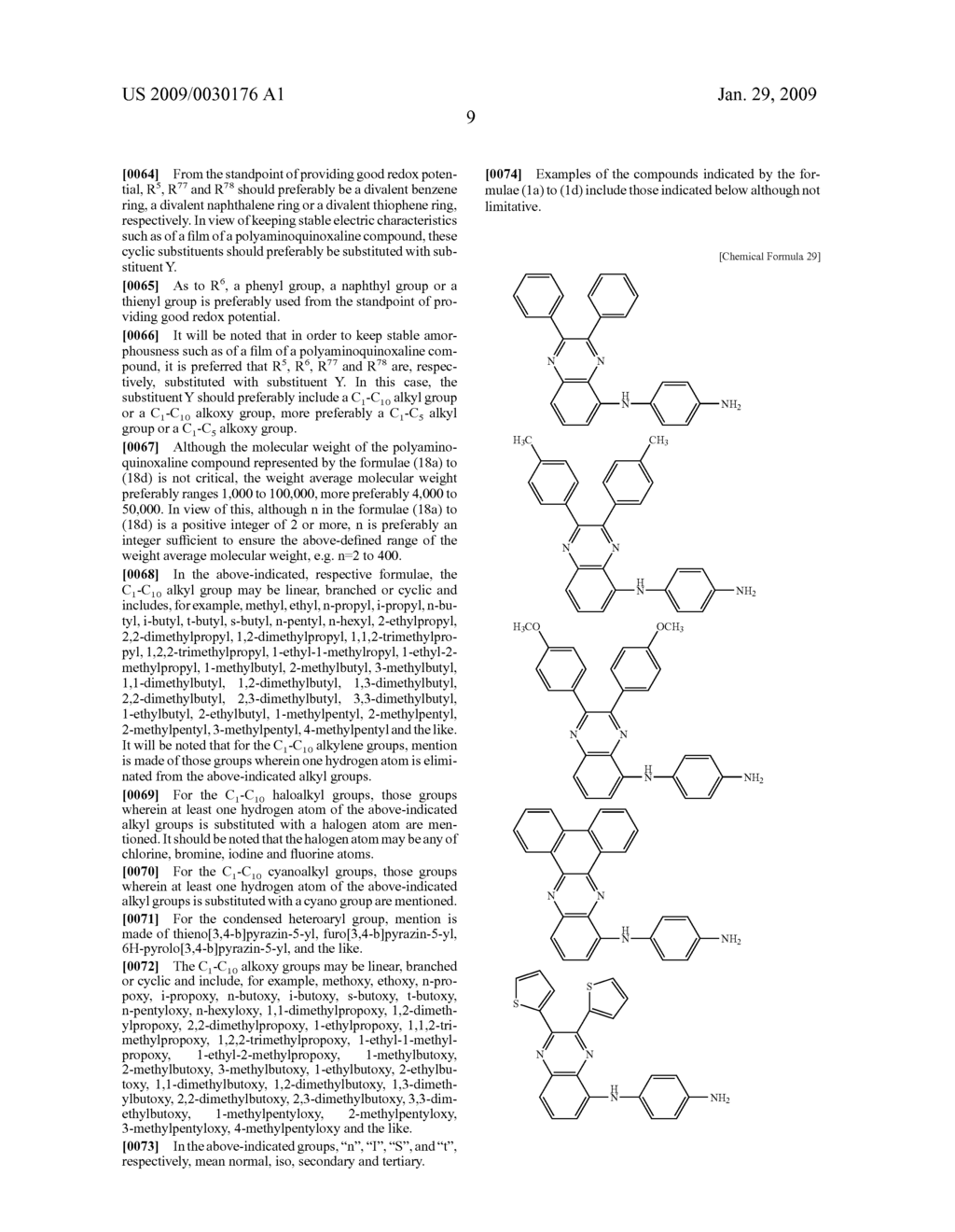 Aminoquinoxaline Compound, Polyaminoquinoxaline Compound, and Use Thereof - diagram, schematic, and image 10