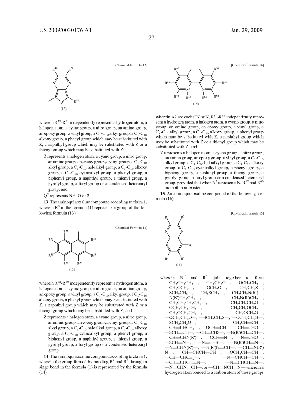 Aminoquinoxaline Compound, Polyaminoquinoxaline Compound, and Use Thereof - diagram, schematic, and image 28