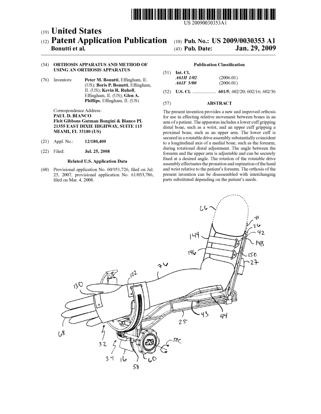 Orthosis Apparatus and Method of Using an Orthosis Apparatus - diagram, schematic, and image 01