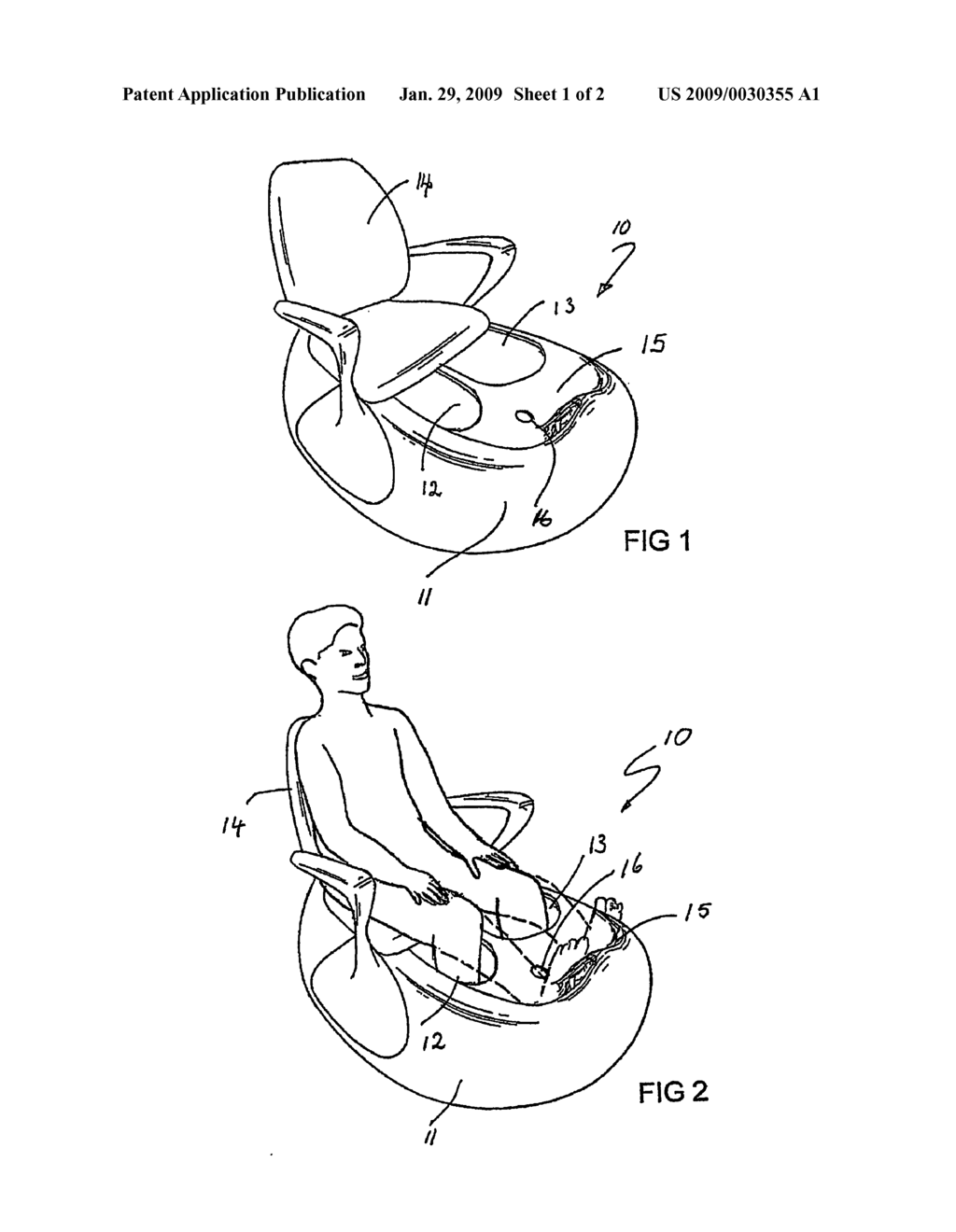 Hydrotherapy Apparatus for a Lower Extremity - diagram, schematic, and image 02