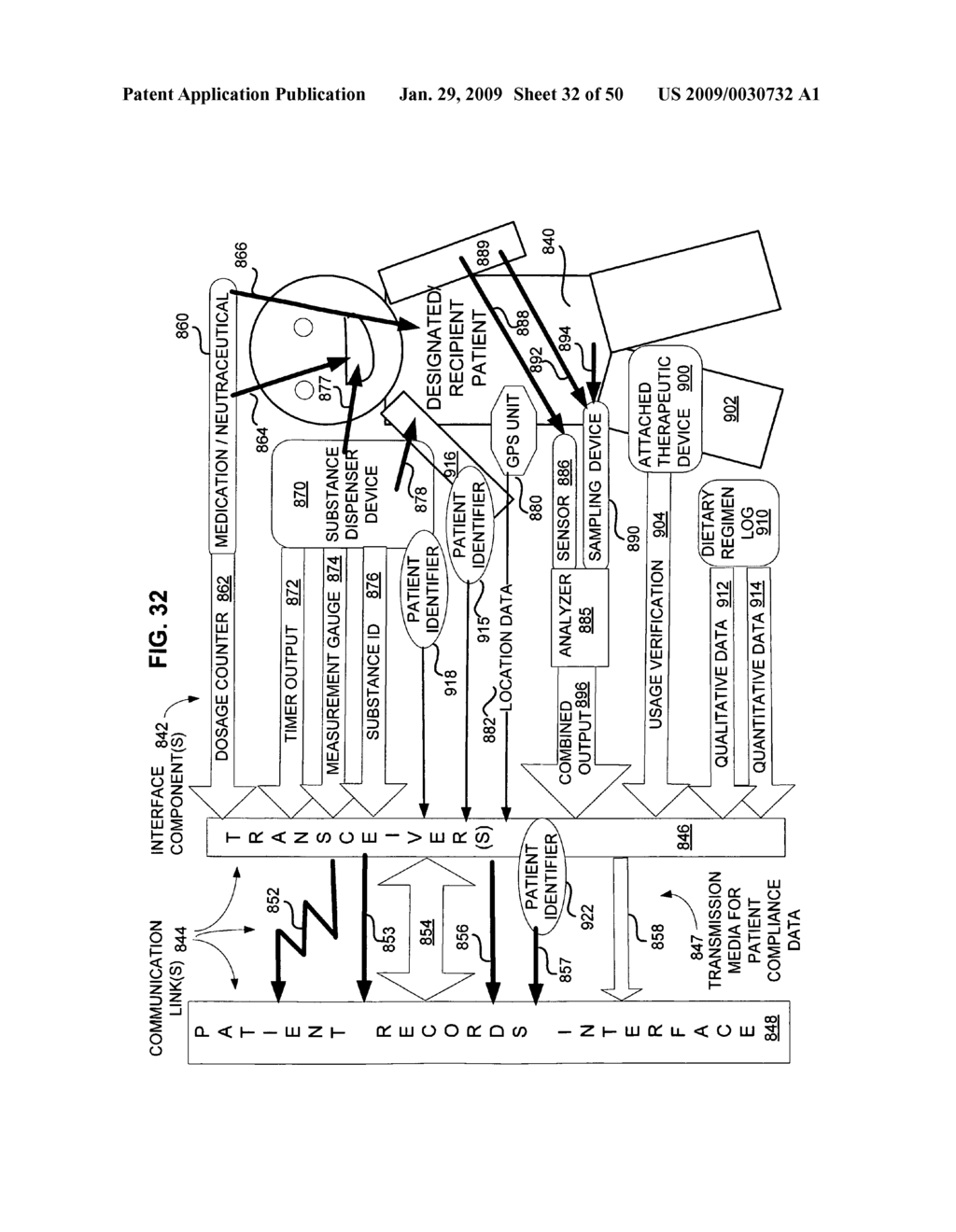 Generating output data based on patient monitoring - diagram, schematic, and image 33