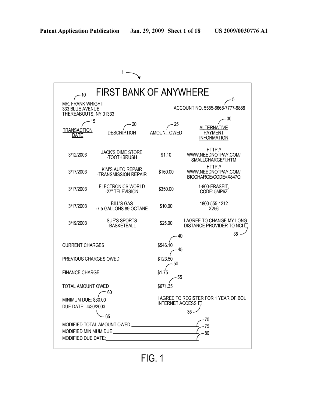 SYSTEM FOR PROVIDING OFFERS USING A BILLING STATEMENT - diagram, schematic, and image 02