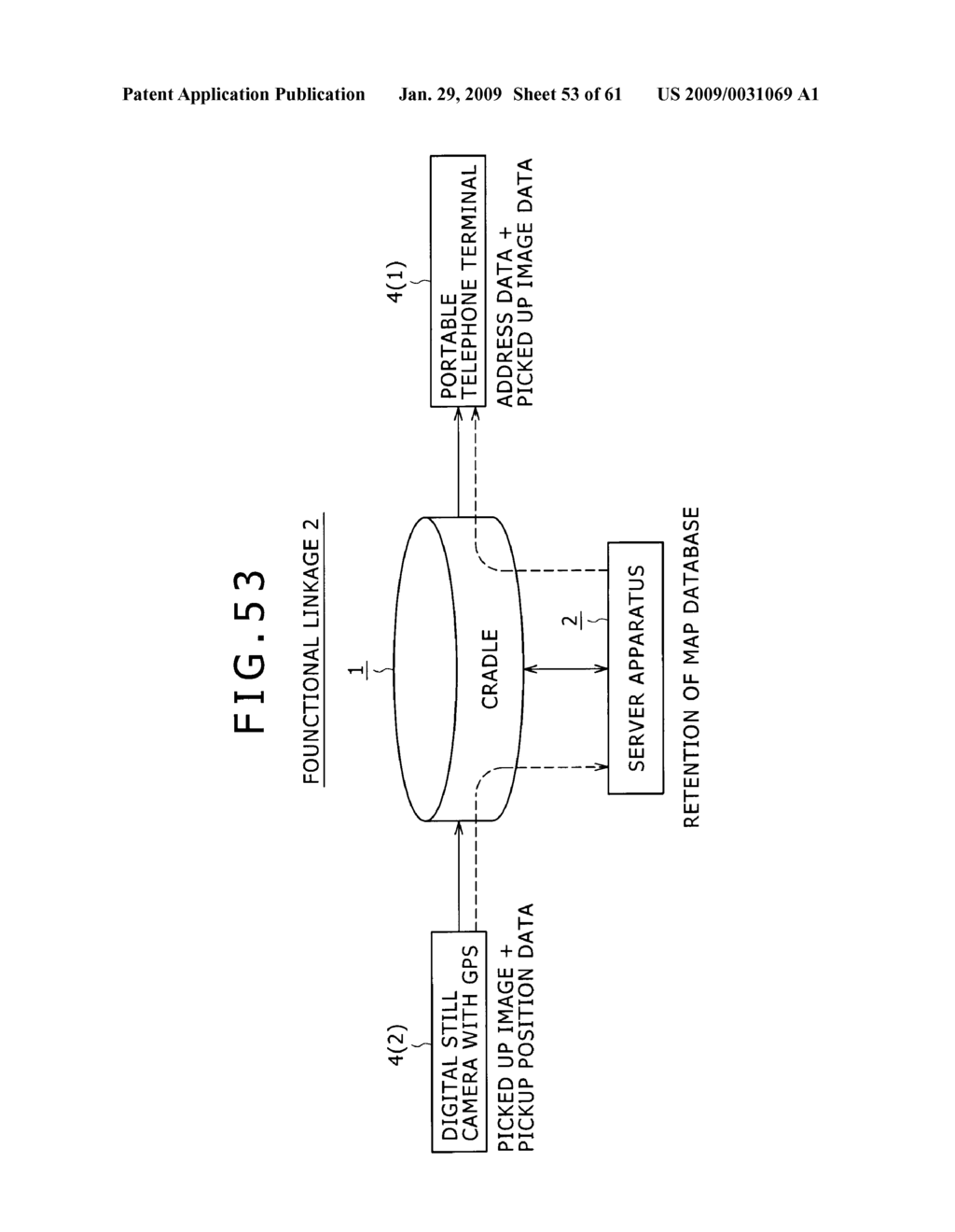 DATA COMMUNICATION SYSTEM, CRADLE APPARATUS, SERVER APPARATUS AND DATA COMMUNICATION METHOD - diagram, schematic, and image 54