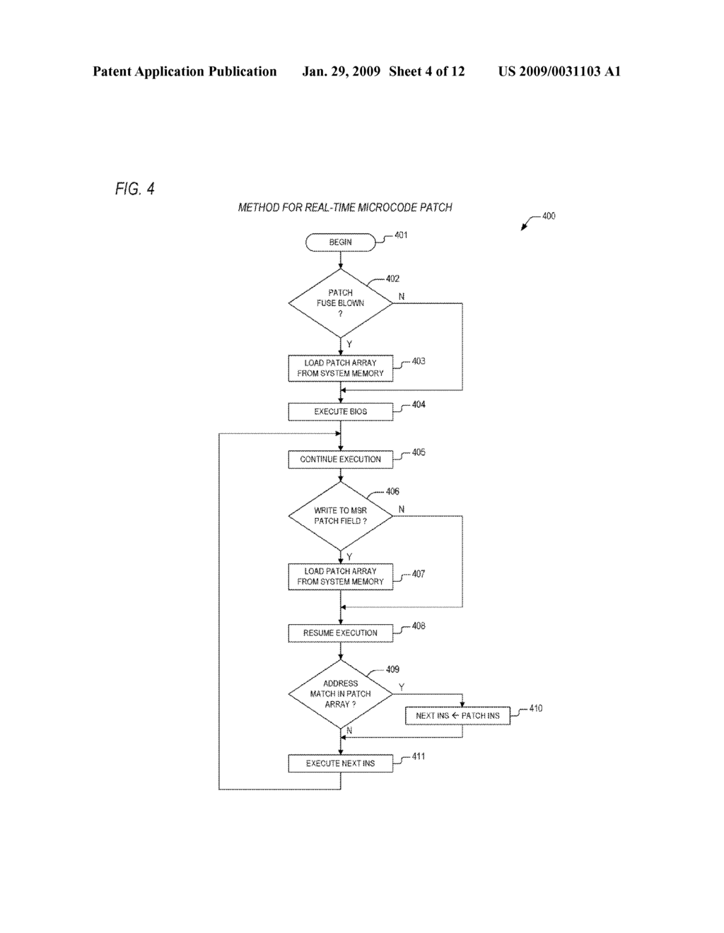 MECHANISM FOR IMPLEMENTING A MICROCODE PATCH DURING FABRICATION - diagram, schematic, and image 05