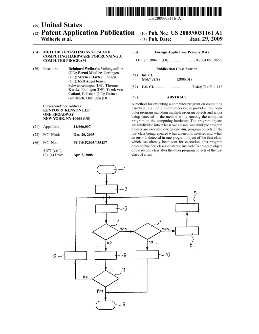 Method, operating system and computing hardware for running a computer program - diagram, schematic, and image 01