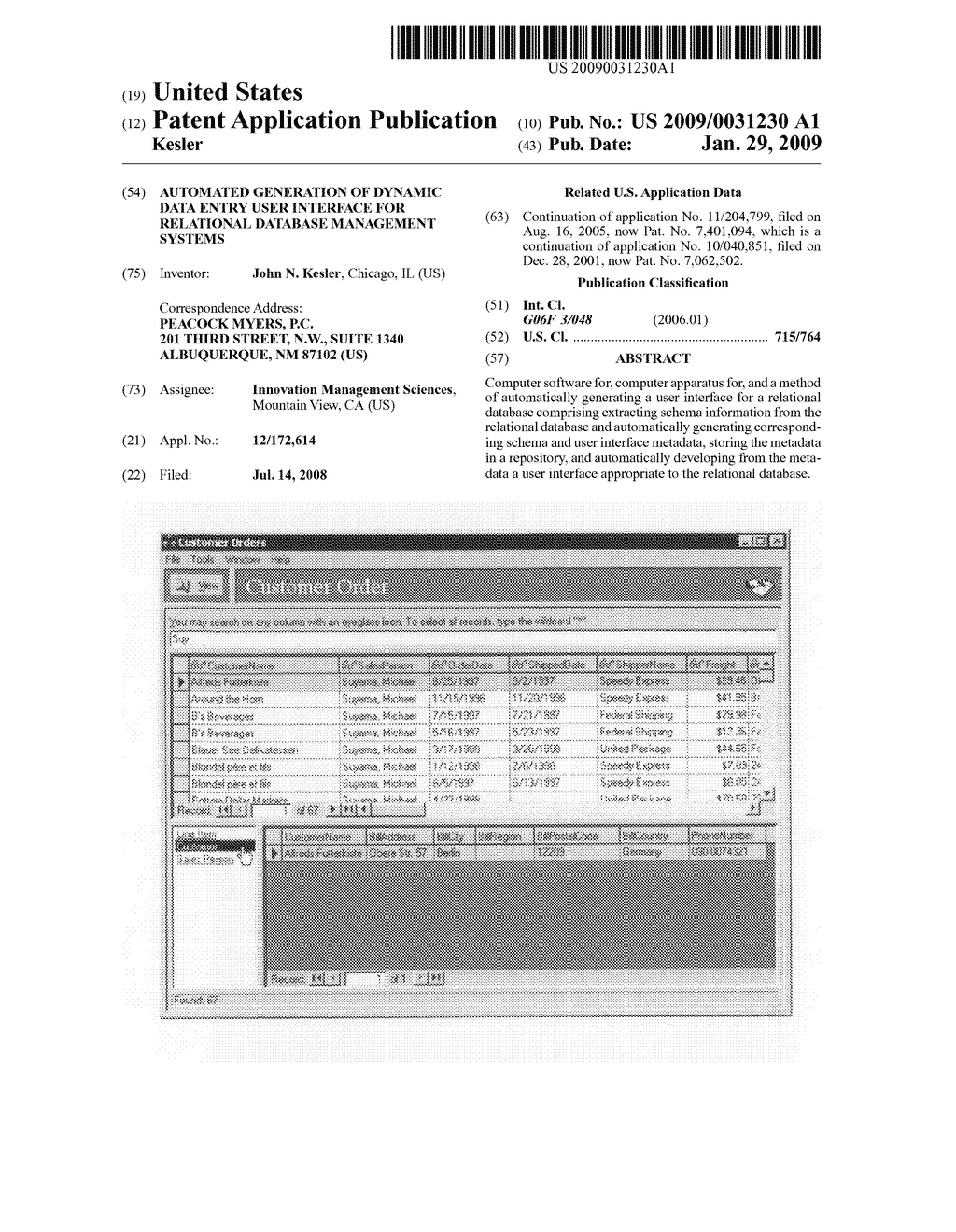 Automated Generation of Dynamic Data Entry User Interface for Relational Database Management Systems - diagram, schematic, and image 01