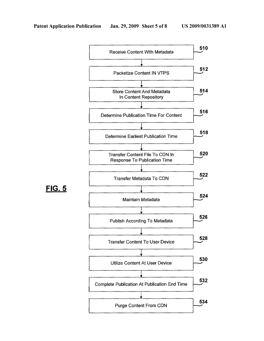 METHOD AND SYSTEM OF MANAGING FILES WITHIN A CONTENT PROCESSING SYSTEM BASED ON PUBLICATION TIME - diagram, schematic, and image 06