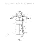 Garment With Thoracic Access diagram and image