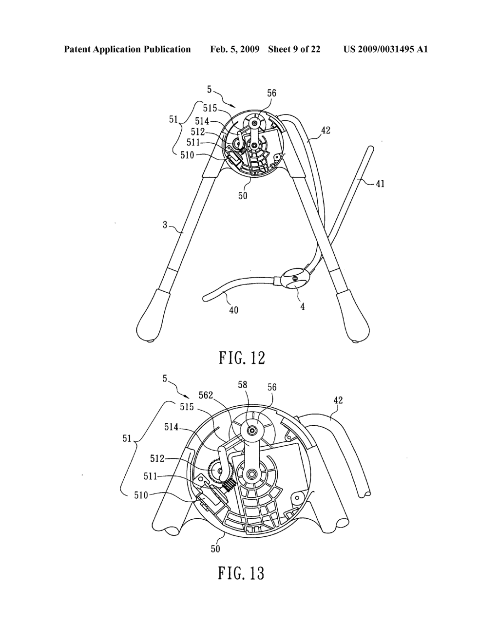 Oscillating device for children's swing apparatus - diagram, schematic, and image 10