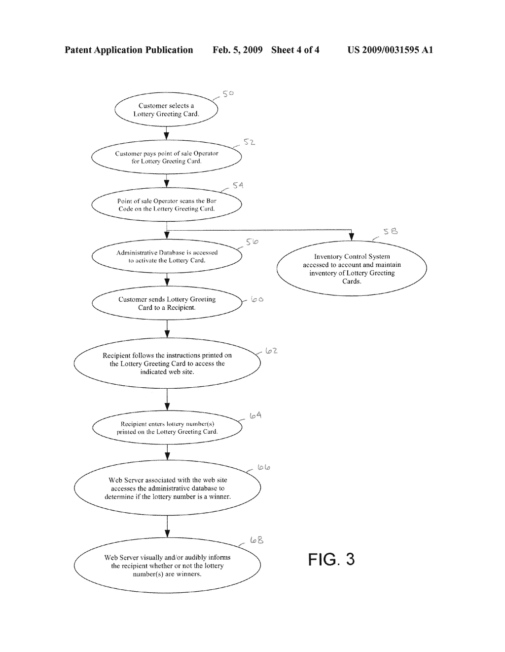 ON-LINE LOTTERY GREETING CARD - diagram, schematic, and image 05