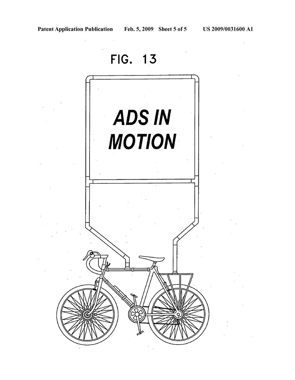 Bicycle mobile advertising system and method - diagram, schematic, and image 06