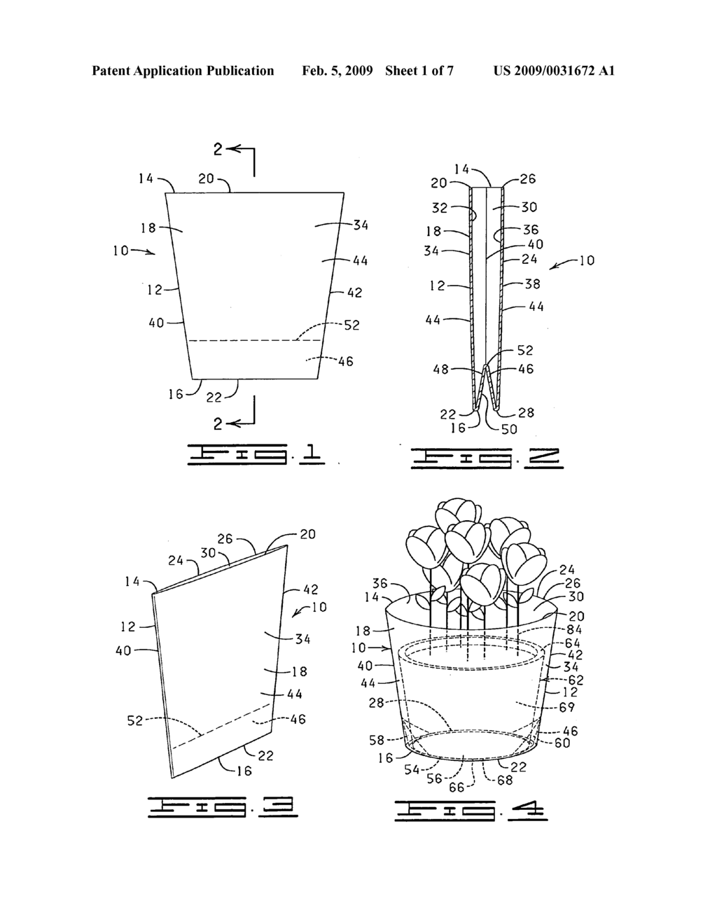 Method of covering a pot with a floral sleeve - diagram, schematic, and image 02