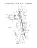 Mower cutting deck having operator controlled discharge opening using intuitively operable handle diagram and image