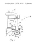 Mower cutting deck having operator controlled discharge opening using intuitively operable handle diagram and image