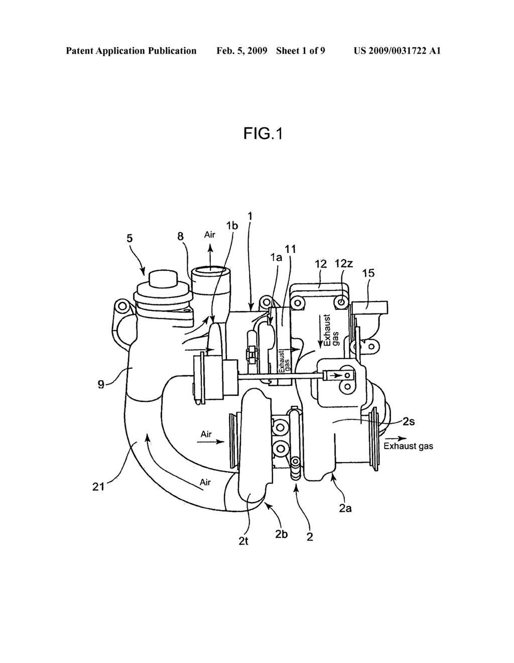 Multistage Exhaust Turbocharger - diagram, schematic, and image 02