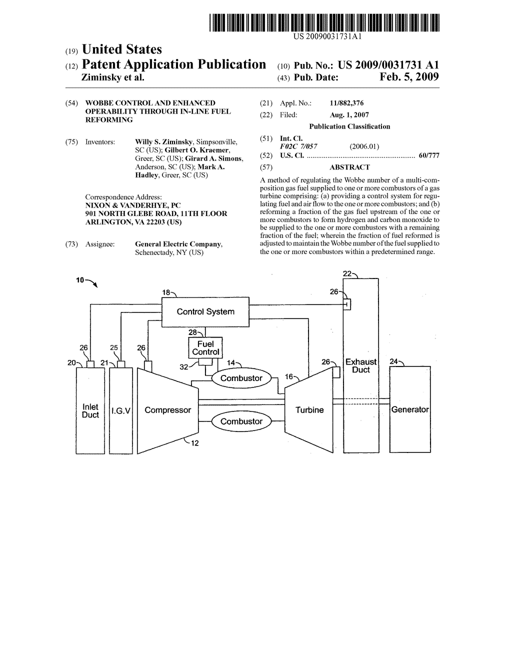 Wobbe control and enhanced operability through in-line fuel reforming - diagram, schematic, and image 01