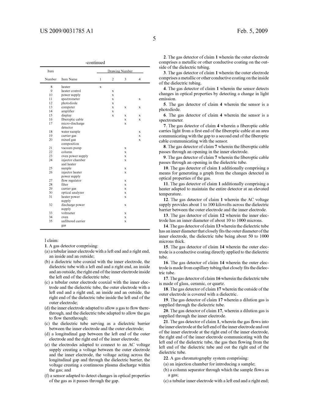 Capacitively coupled dielectric barrier discharge detector - diagram, schematic, and image 10