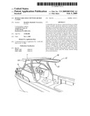 Retractable boat top with arched canopy diagram and image