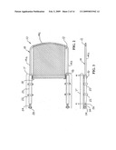 Retractable boat top with arched canopy diagram and image