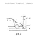 Garage stop guidance pole diagram and image