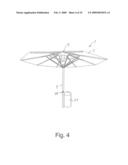 COMBINED SUNSHADE AND HEATER WITH LIGHT diagram and image